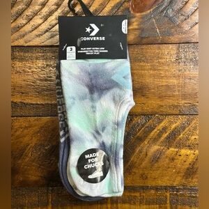NWT Converse Flat Knit Ultra Low Made For Chucks 3-Pack Socks Women's Size 4-10